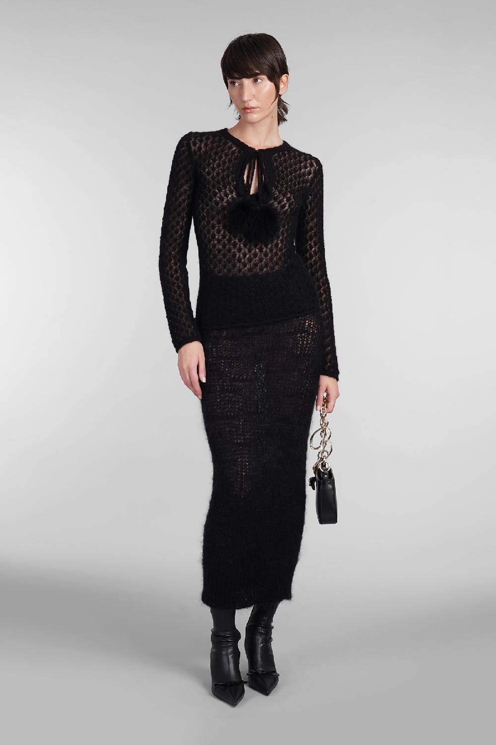 Deliberti Blumarine Maglia in poliammide nera cod. 403557 - Deliberti The Luxury Shopping Super Saving Price