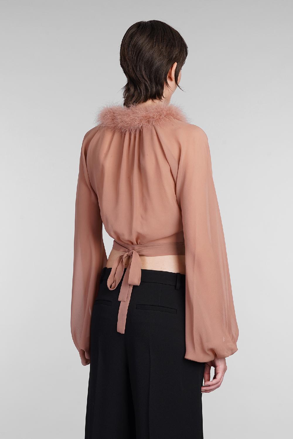 Deliberti Blumarine Blusa in seta rosa cod. 403548 - Deliberti The Luxury Shopping ACQUISTA ORA