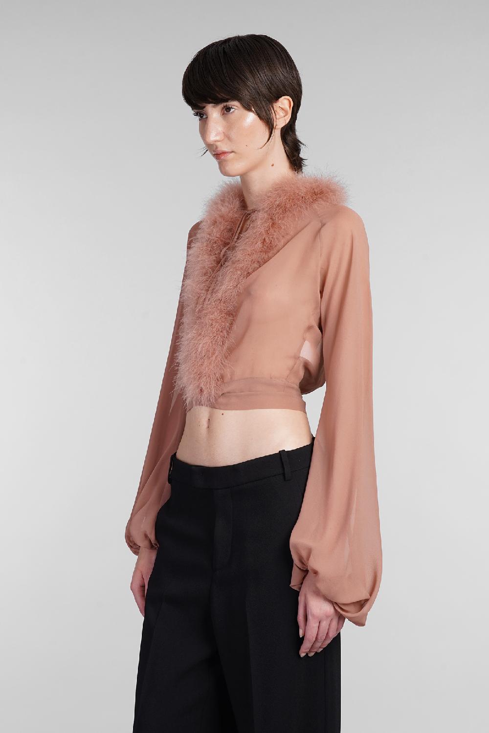 Deliberti Blumarine Blusa in seta rosa cod. 403548 - Deliberti The Luxury Shopping ACQUISTA ORA