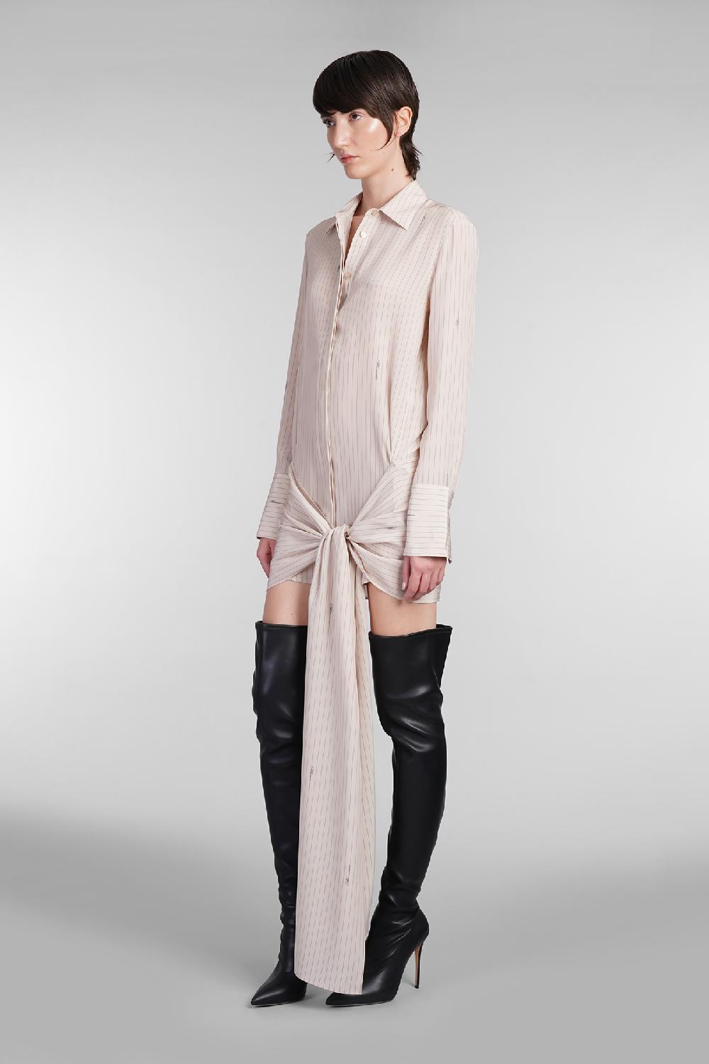 Deliberti Blumarine Abito in seta beige cod. 403547 - Deliberti The Luxury Shopping Fino al 60% di sconto