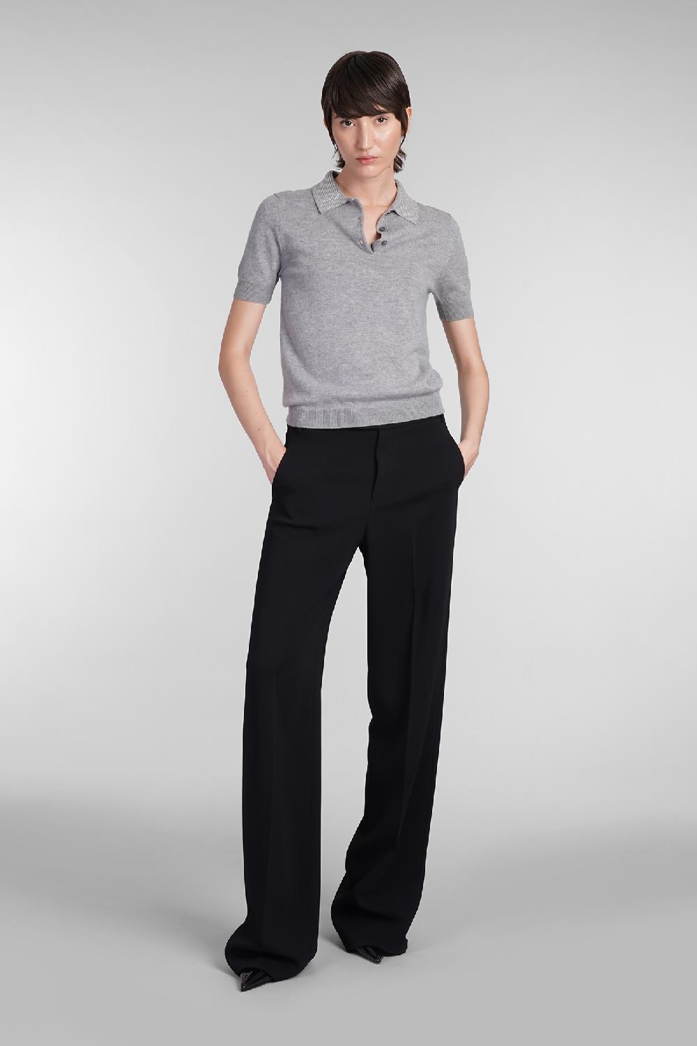 Deliberti Blumarine Polo in lana grigia cod. 403554 - Deliberti The Luxury Shopping Fino al 65% di sconto