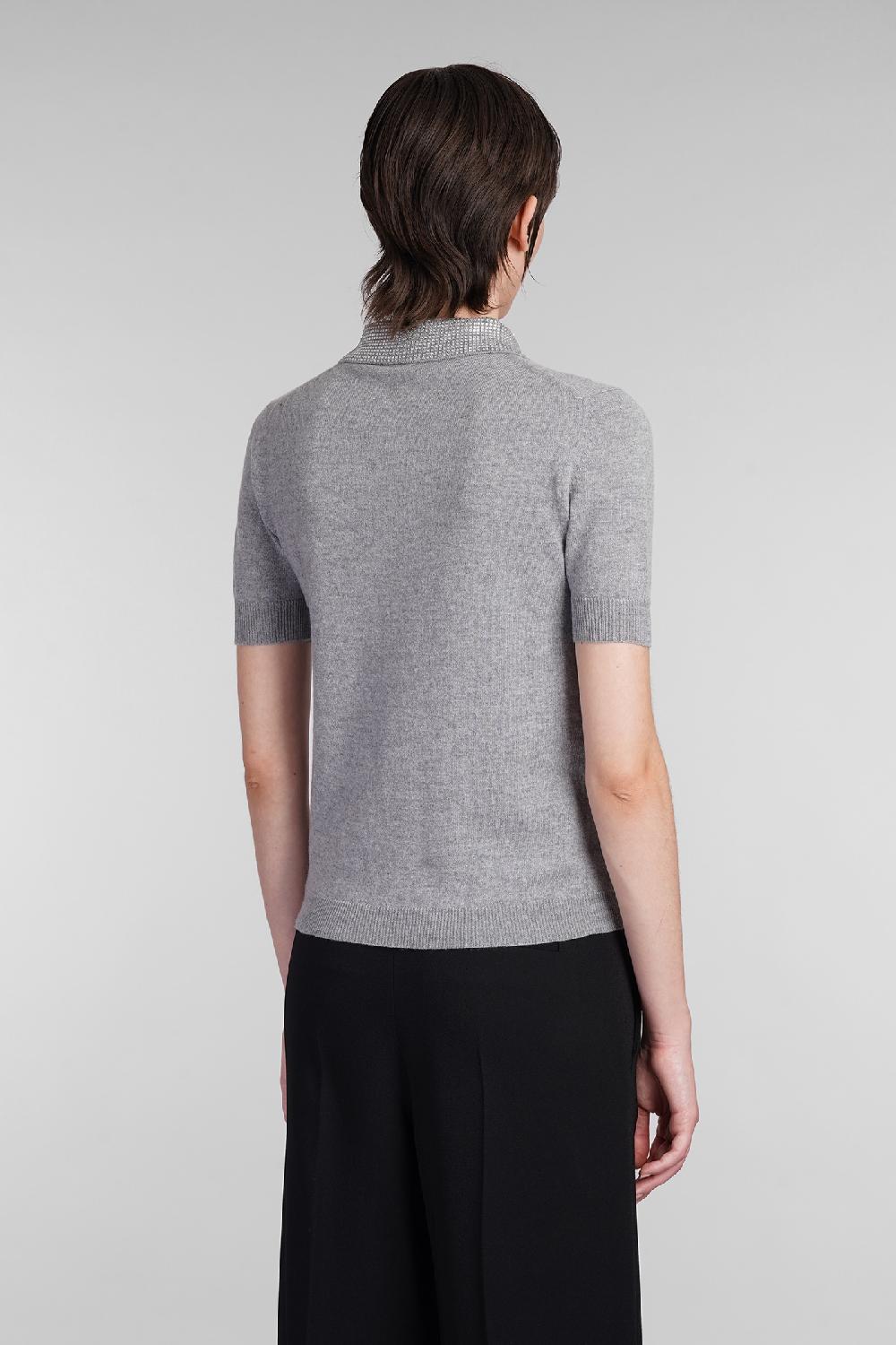 Deliberti Blumarine Polo in lana grigia cod. 403554 - Deliberti The Luxury Shopping Fino al 65% di sconto