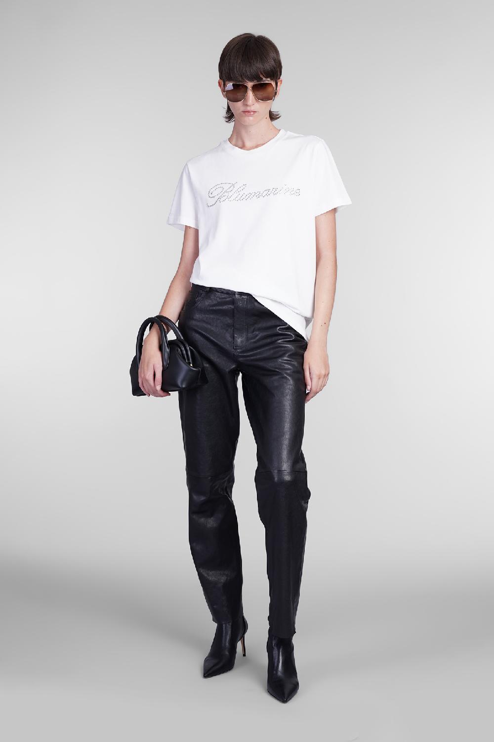 Deliberti Blumarine T-shirt in cotone bianco cod. 403559 - Deliberti The Luxury Shopping Offerta speciale della fabbrica