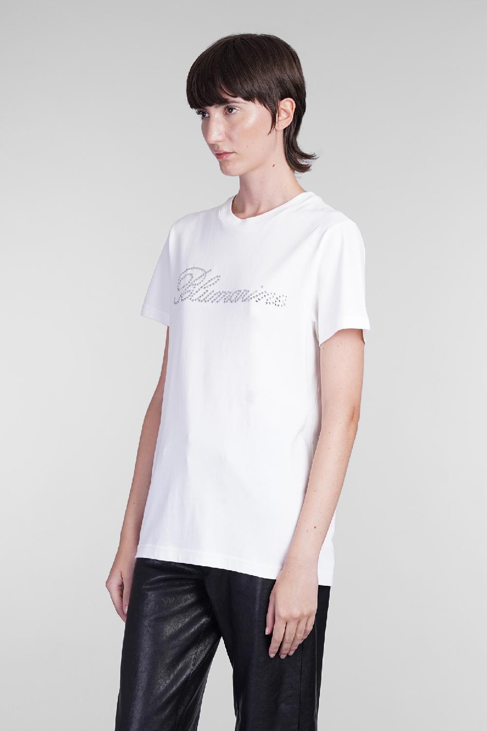 Deliberti Blumarine T-shirt in cotone bianco cod. 403559 - Deliberti The Luxury Shopping Offerta speciale della fabbrica