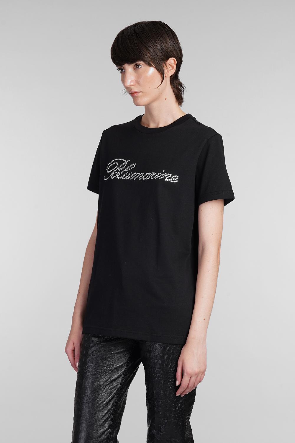 Deliberti Blumarine T-shirt in cotone nero cod. 403560 - Deliberti The Luxury Shopping Sostegno trimestrale