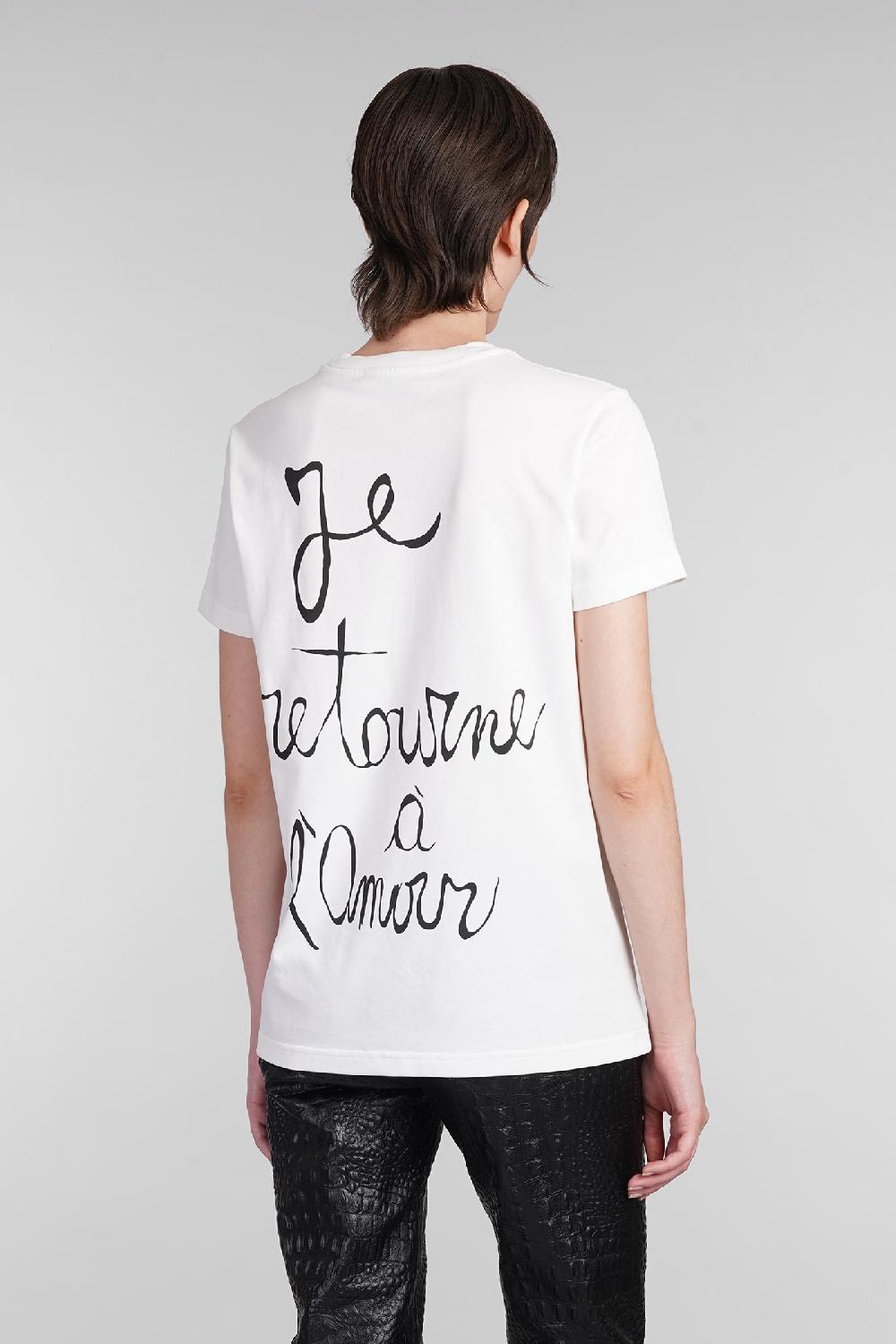 Deliberti Blumarine T-shirt in cotone bianco cod. 403561 - Deliberti The Luxury Shopping Fino al 55% di sconto