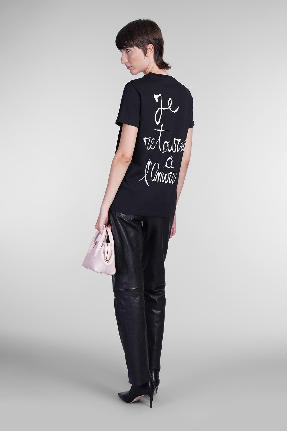 Deliberti Blumarine T-shirt in cotone nero cod. 403562 - Deliberti The Luxury Shopping Discount Store per i nuovi prodotti