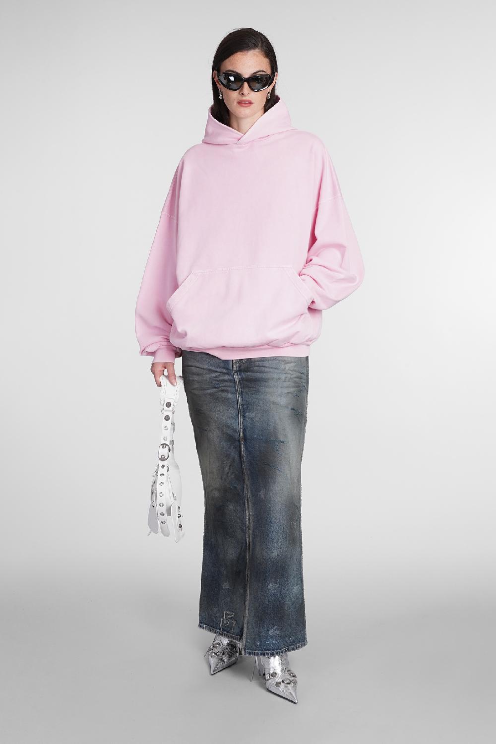 Deliberti Balenciaga Felpa in cotone rosa cod. 386201 - Deliberti The Luxury Shopping Limitato a 3 giorni