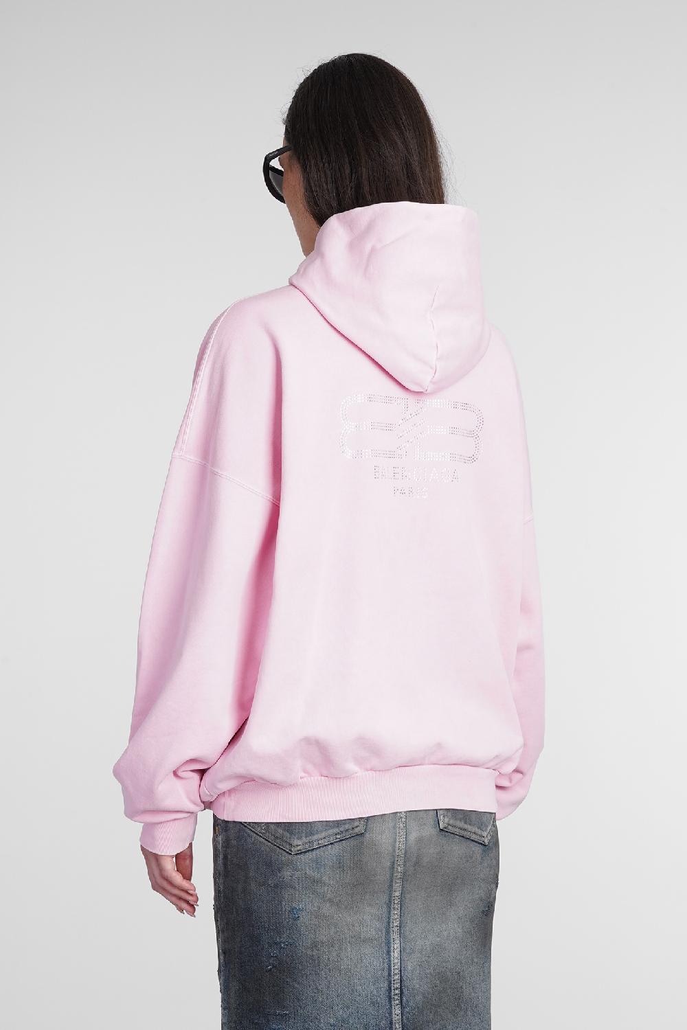 Deliberti Balenciaga Felpa in cotone rosa cod. 386201 - Deliberti The Luxury Shopping Limitato a 3 giorni
