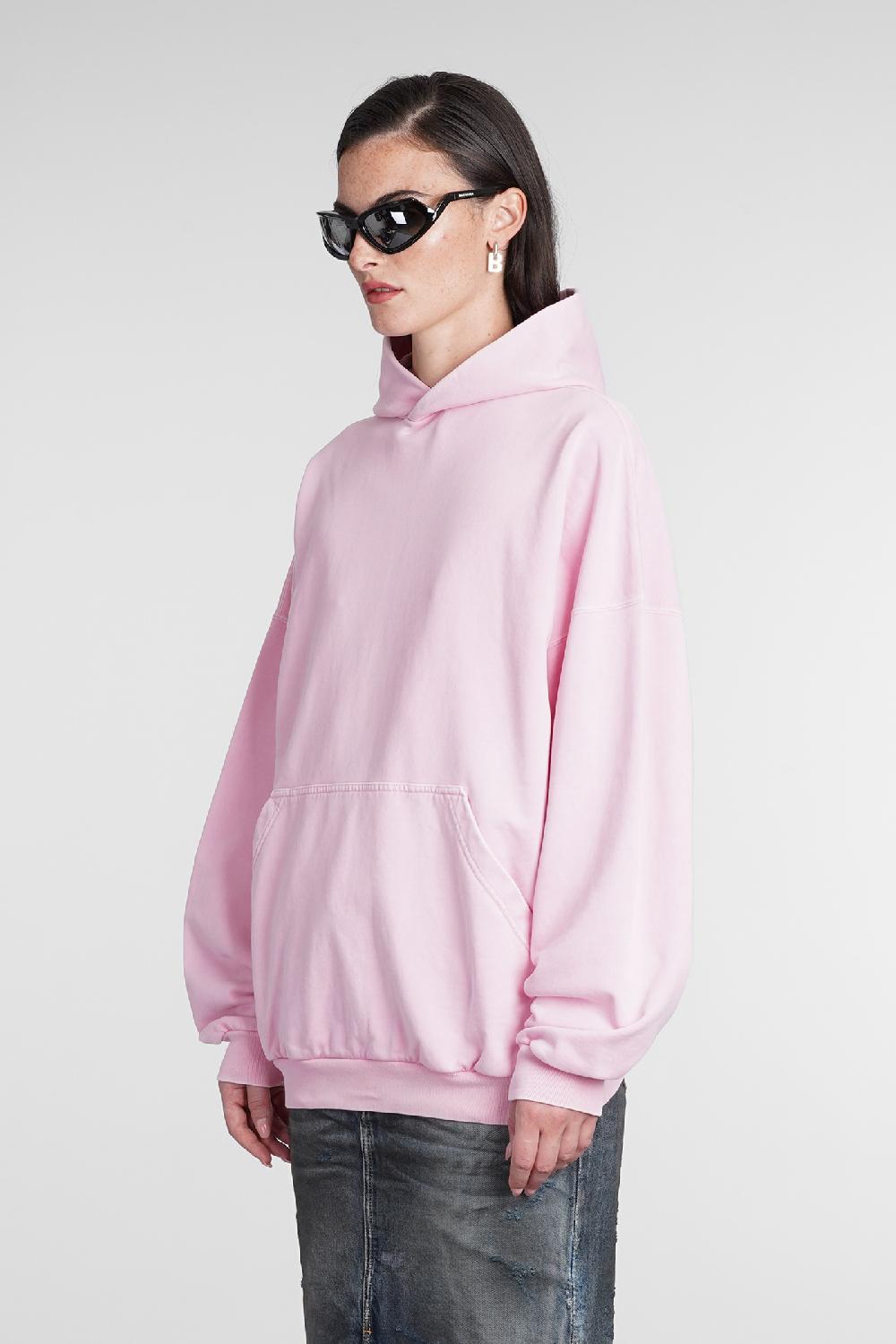 Deliberti Balenciaga Felpa in cotone rosa cod. 386201 - Deliberti The Luxury Shopping Limitato a 3 giorni