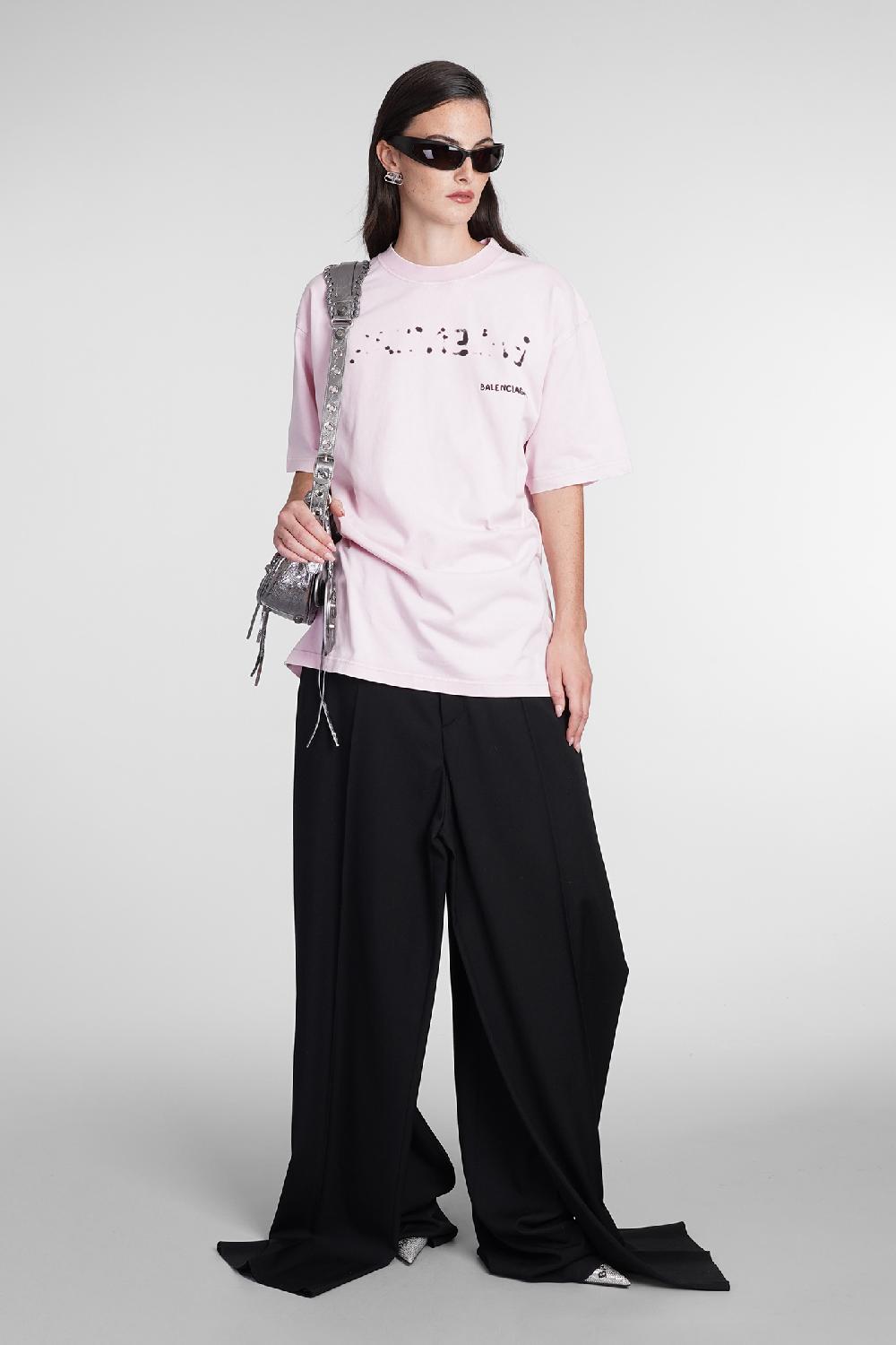 Deliberti Balenciaga T-shirt in cotone rosa cod. 386200 - Deliberti The Luxury Shopping Esporta salva