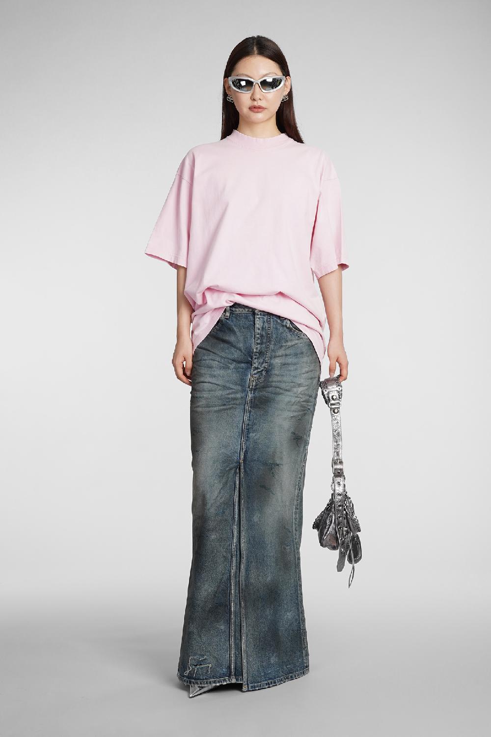 Deliberti Balenciaga Gonna in cotone blu cod. 383716 - Deliberti The Luxury Shopping Black Friday Prezzi