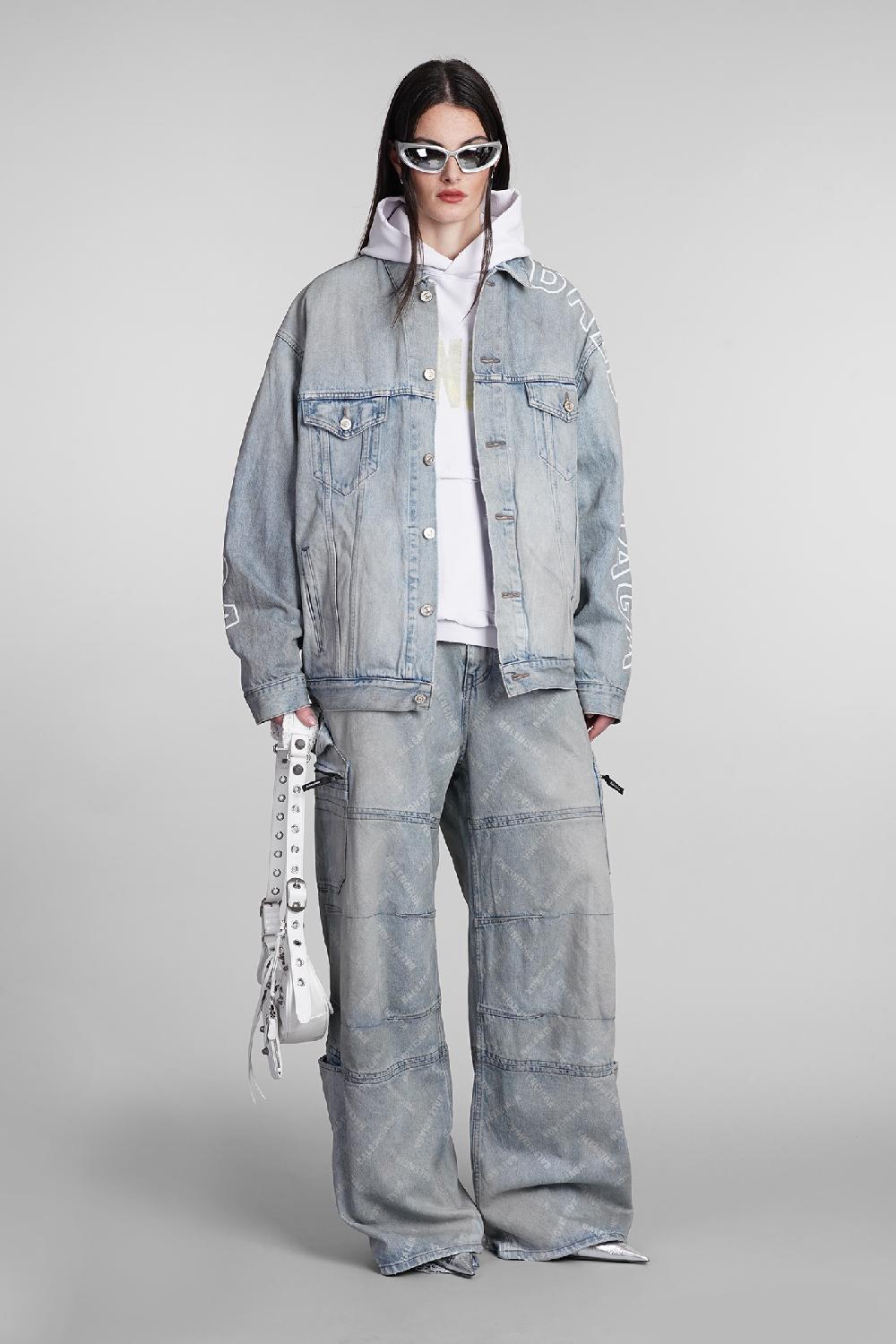 Deliberti Balenciaga Giacche denim in cotone blu cod. 395006 - Deliberti The Luxury Shopping In vendita