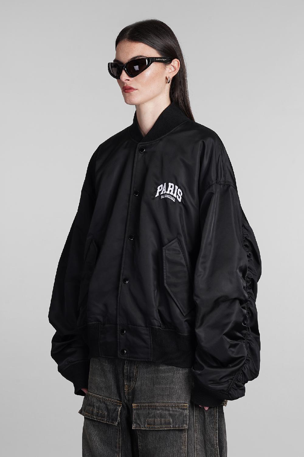 Deliberti Balenciaga Bomber in poliammide nera cod. 394986 - Deliberti The Luxury Shopping Sconti questo mese
