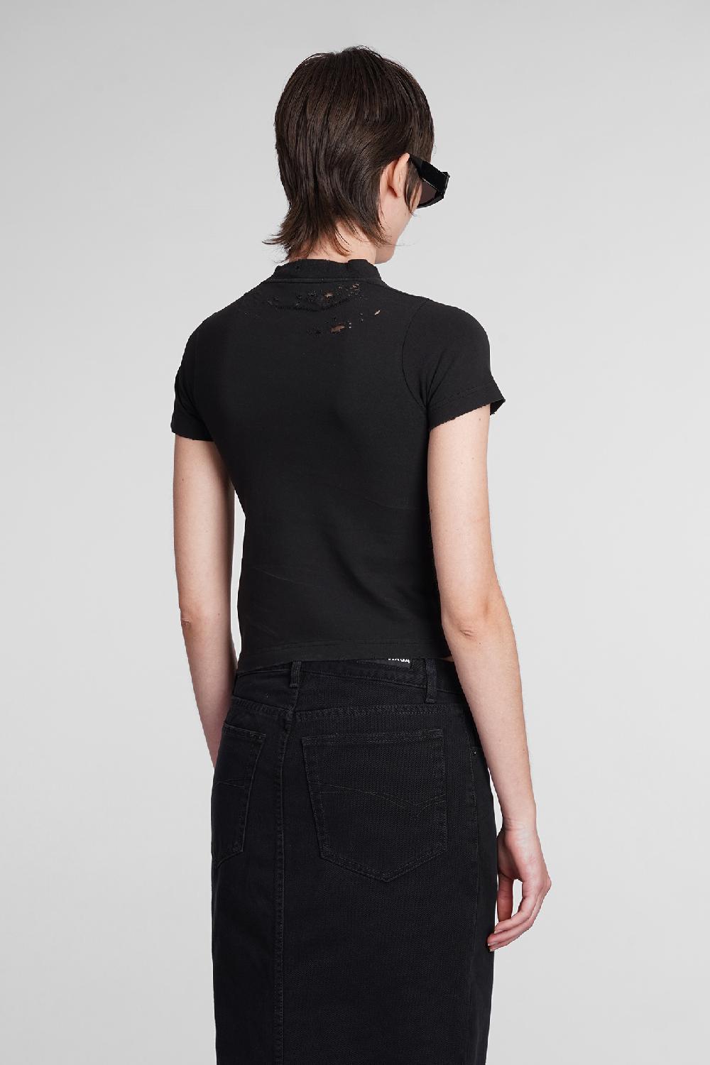 Deliberti Balenciaga T-shirt in cotone nero cod. 398909 - Deliberti The Luxury Shopping 2025