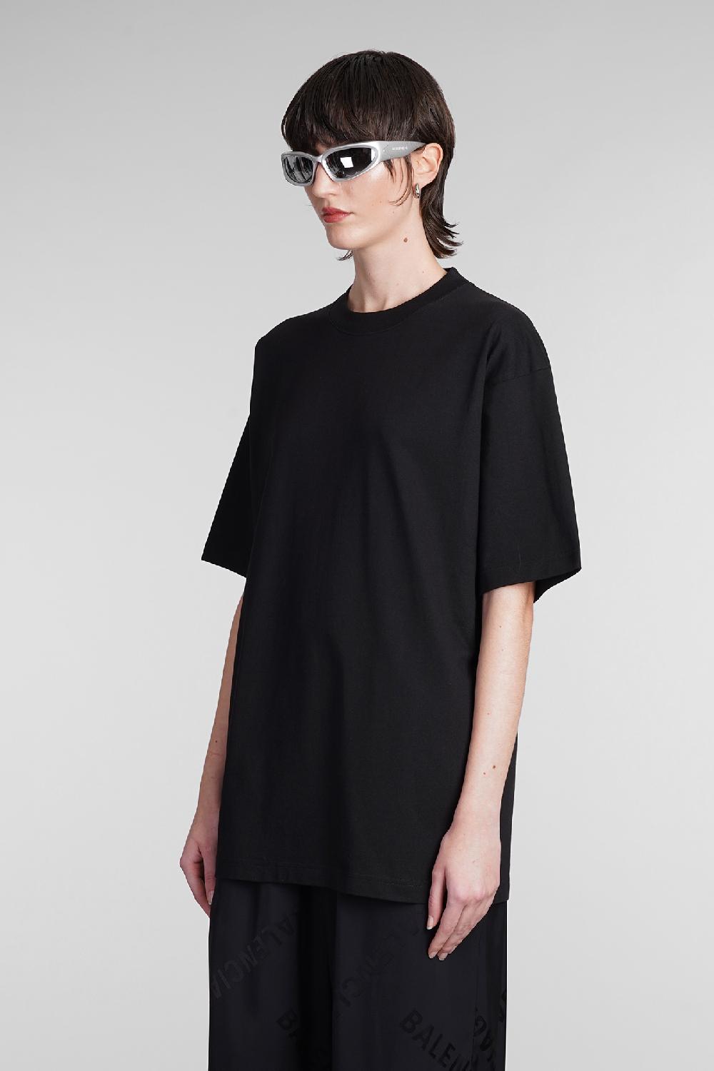 Deliberti Balenciaga T-shirt in cotone nero cod. 393398 - Deliberti The Luxury Shopping Italia