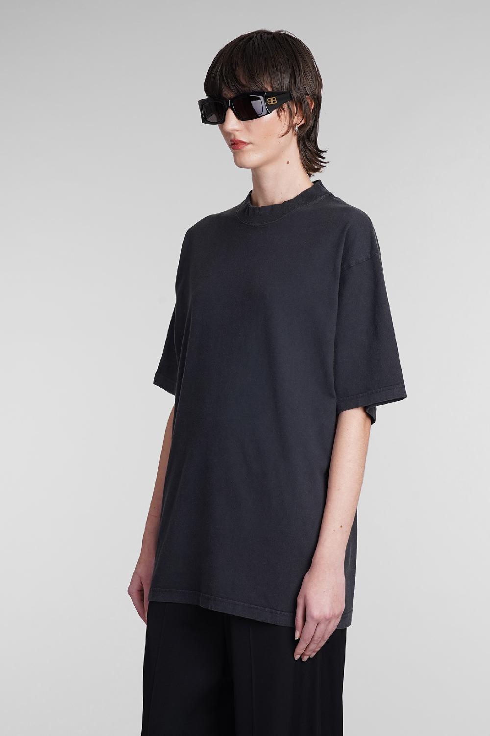 Deliberti Balenciaga T-shirt in cotone nero cod. 393402 - Deliberti The Luxury Shopping Vendita