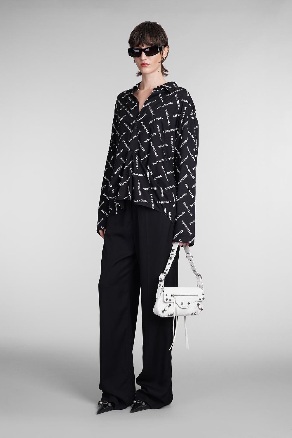 Deliberti Balenciaga Camicia in viscosa nera cod. 393396 - Deliberti The Luxury Shopping Promozione