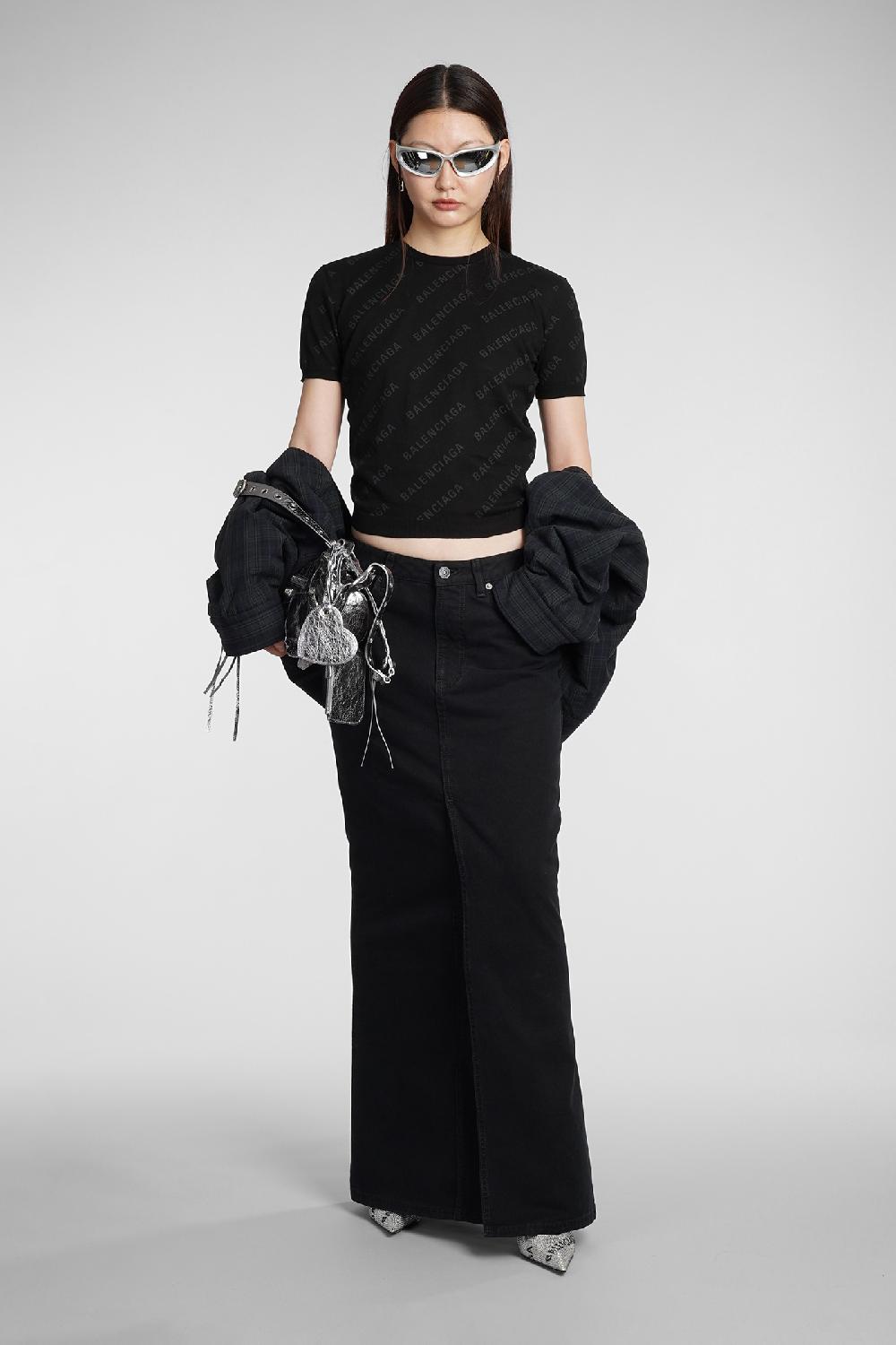 Deliberti Balenciaga Maglia in cotone nero cod. 383711 - Deliberti The Luxury Shopping Spedizione Gratuita