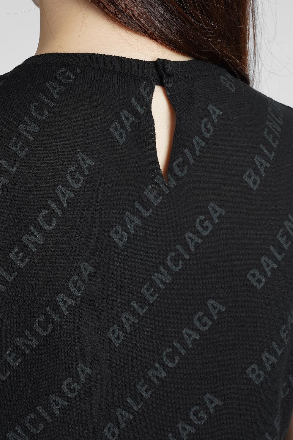 Deliberti Balenciaga Maglia in cotone nero cod. 383711 - Deliberti The Luxury Shopping Spedizione Gratuita