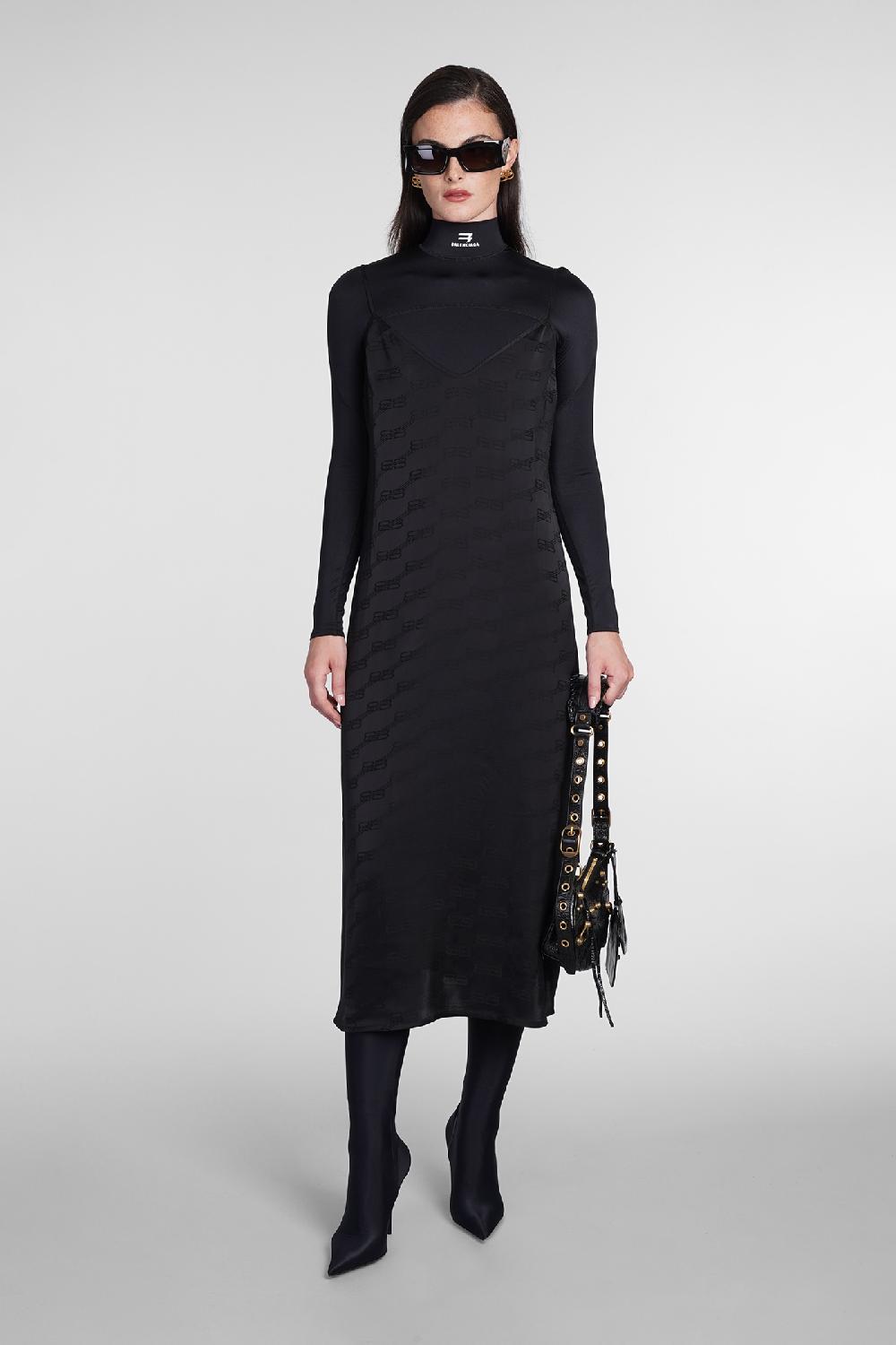 Deliberti Balenciaga Abito in viscosa nera cod. 386214 - Deliberti The Luxury Shopping Pezzi Unici