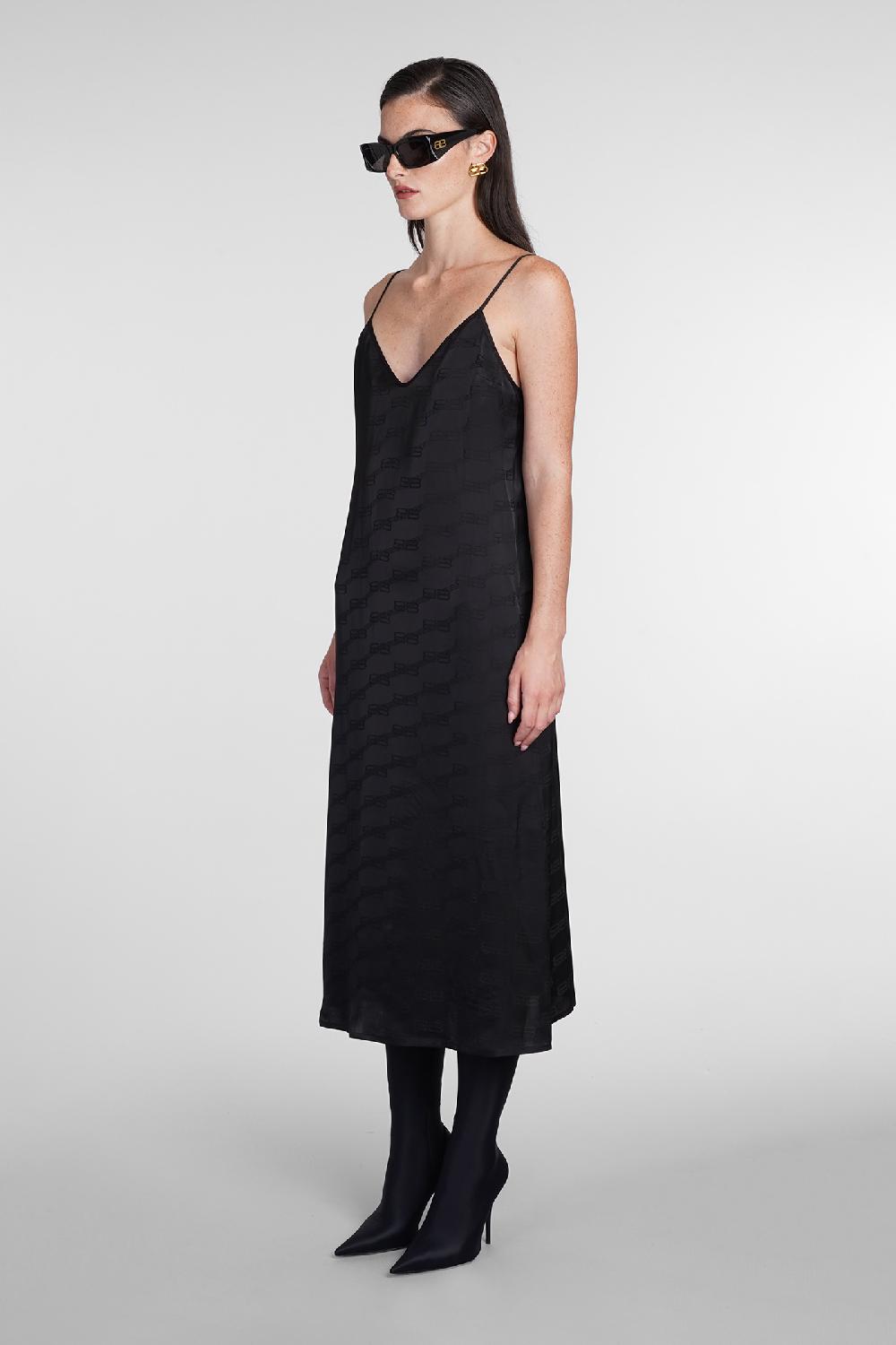 Deliberti Balenciaga Abito in viscosa nera cod. 386214 - Deliberti The Luxury Shopping Pezzi Unici