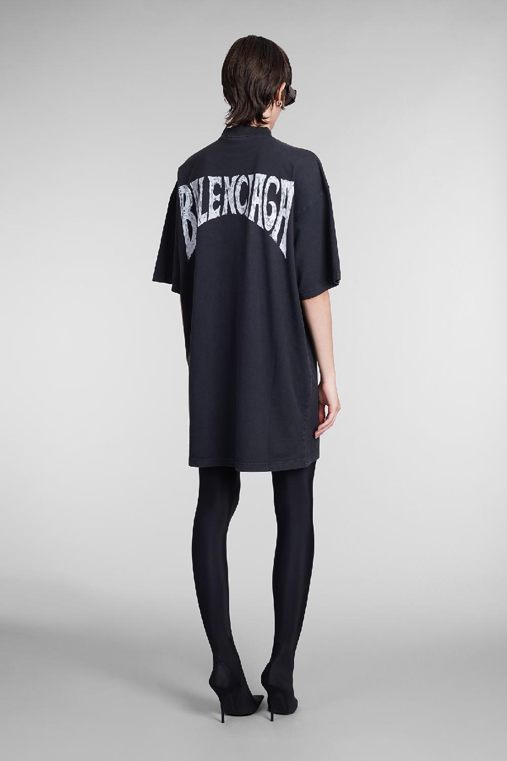 Deliberti Balenciaga Abito in cotone nero cod. 393400 - Deliberti The Luxury Shopping Soddisfazione Garantita