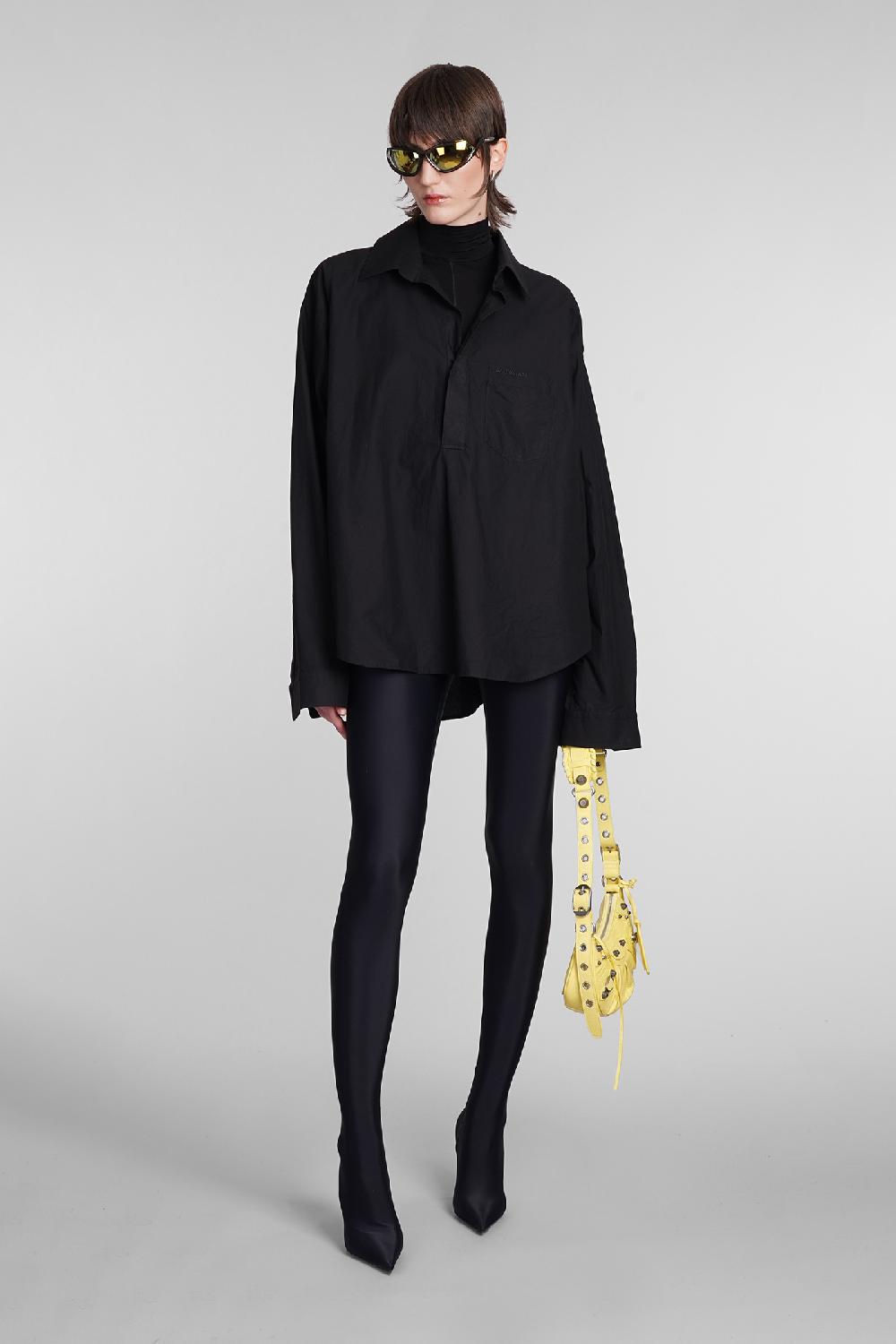 Deliberti Balenciaga Blusa in cotone nero cod. 398321 - Deliberti The Luxury Shopping Acquista Ora