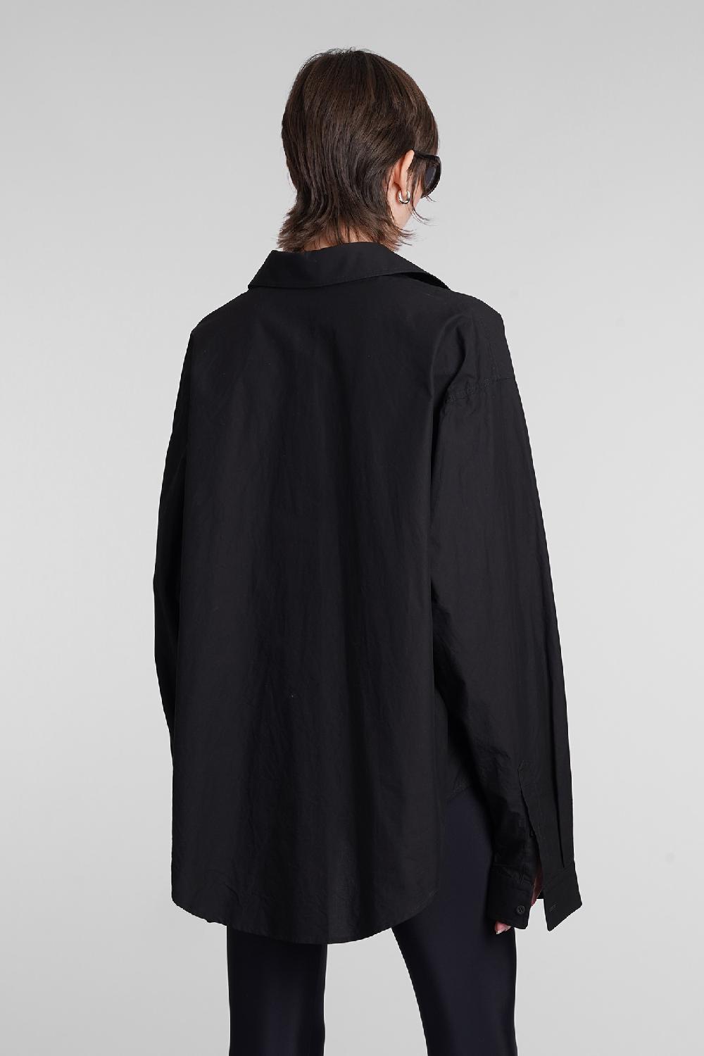 Deliberti Balenciaga Blusa in cotone nero cod. 398321 - Deliberti The Luxury Shopping Acquista Ora