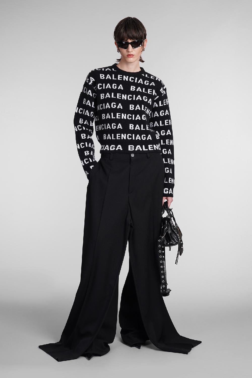 Deliberti Balenciaga Maglia in lana nera cod. 393401 - Deliberti The Luxury Shopping Promozione Limitata
