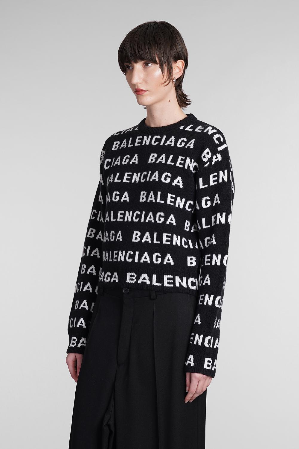 Deliberti Balenciaga Maglia in lana nera cod. 393401 - Deliberti The Luxury Shopping Promozione Limitata