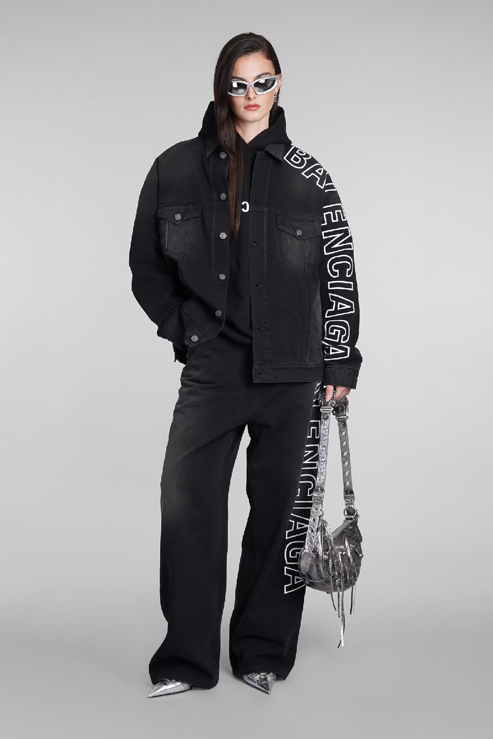 Deliberti Balenciaga Giacche denim in cotone nero cod. 390878 - Deliberti The Luxury Shopping Shopping Online