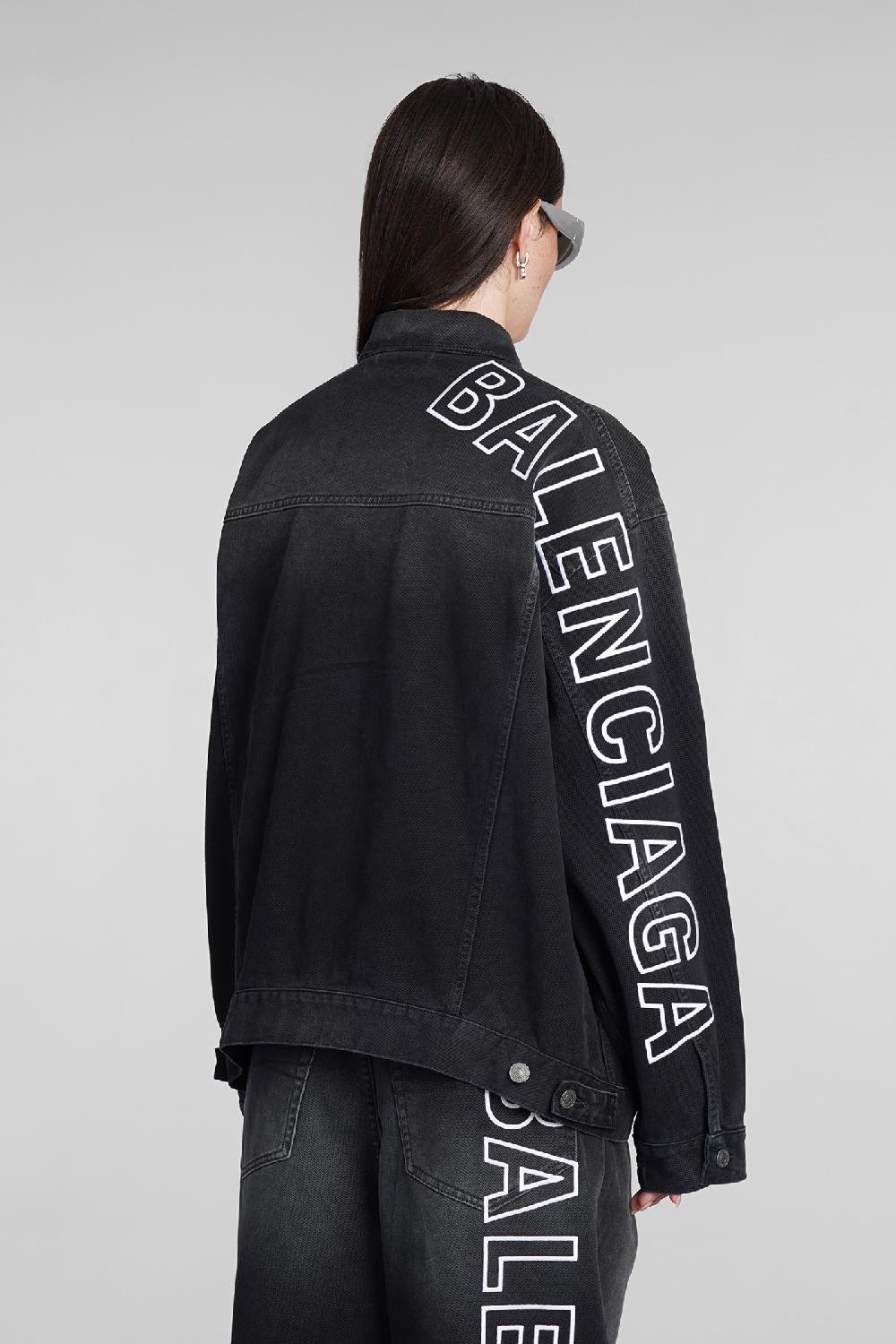 Deliberti Balenciaga Giacche denim in cotone nero cod. 390878 - Deliberti The Luxury Shopping Shopping Online