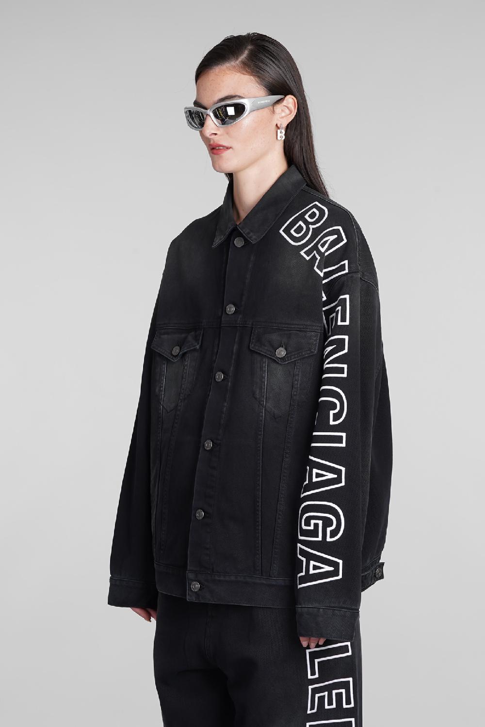 Deliberti Balenciaga Giacche denim in cotone nero cod. 390878 - Deliberti The Luxury Shopping Shopping Online