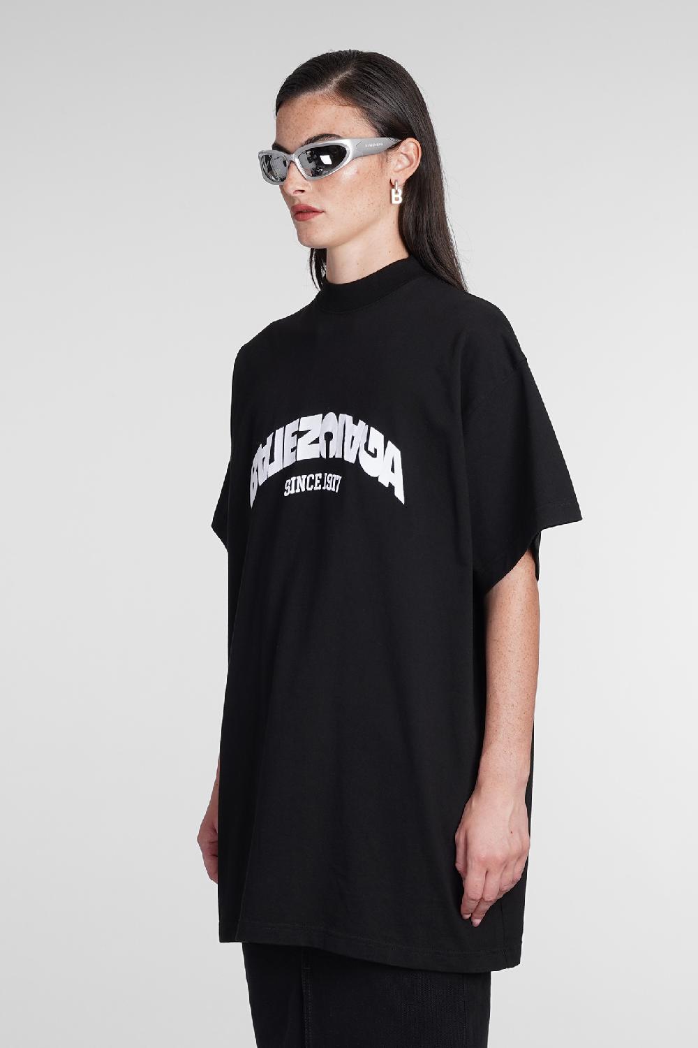 Deliberti Balenciaga T-shirt in cotone nero cod. 386203 - Deliberti The Luxury Shopping Affare Del Giorno