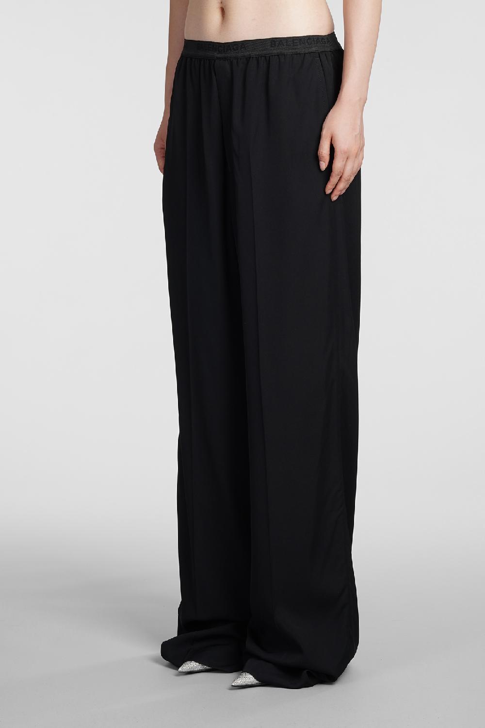 Deliberti Balenciaga Pantalone in viscosa nera cod. 383719 - Deliberti The Luxury Shopping Prezzo Ridotto