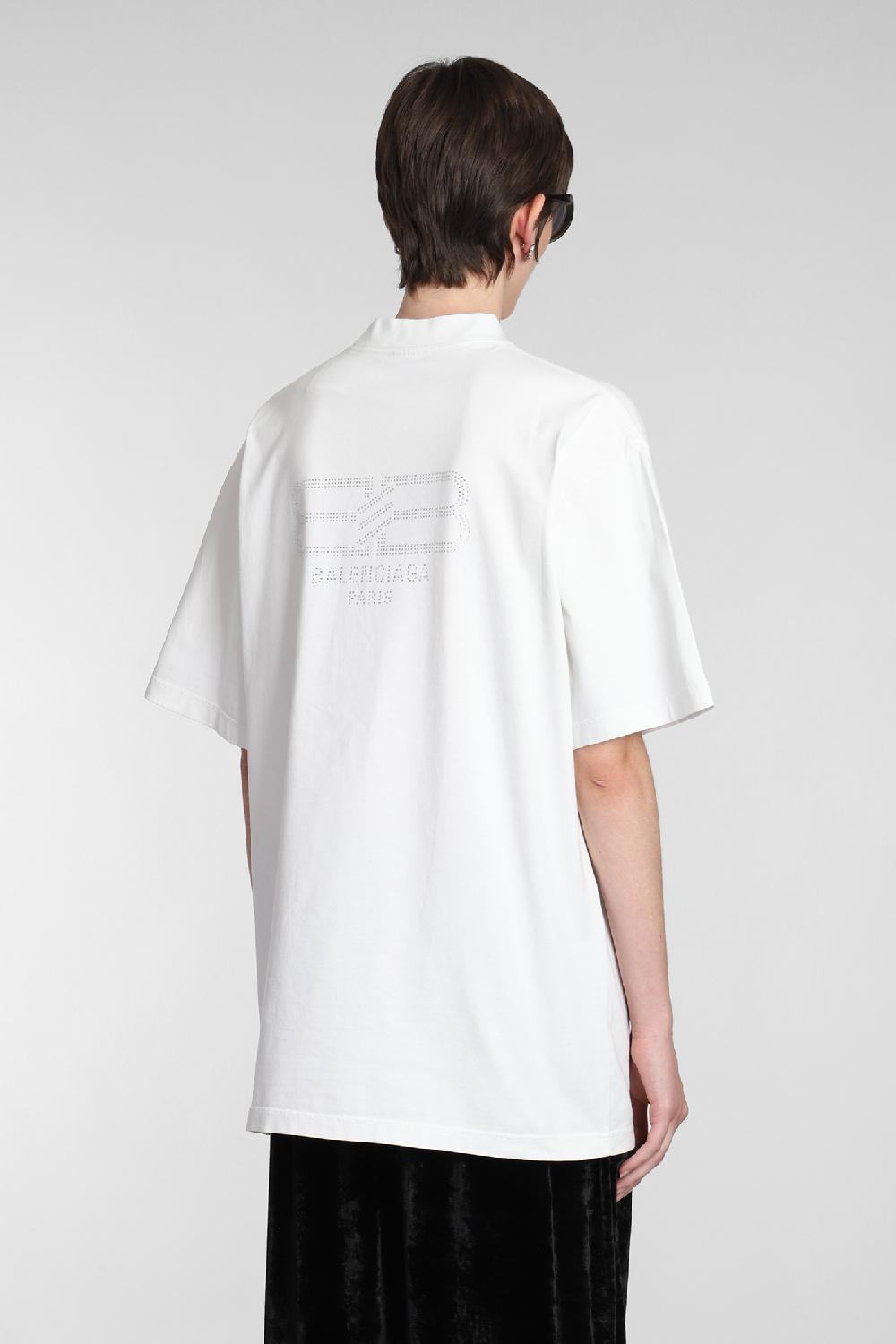 Deliberti Balenciaga T-shirt in cotone bianco cod. 381735 - Deliberti The Luxury Shopping Convenienza