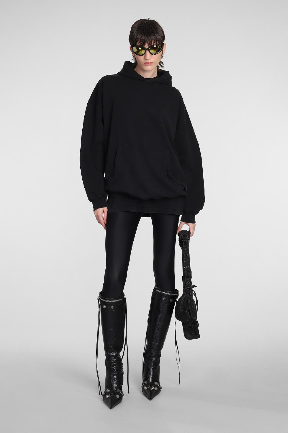 Deliberti Balenciaga Felpa in cotone nero cod. 381736 - Deliberti The Luxury Shopping Novità