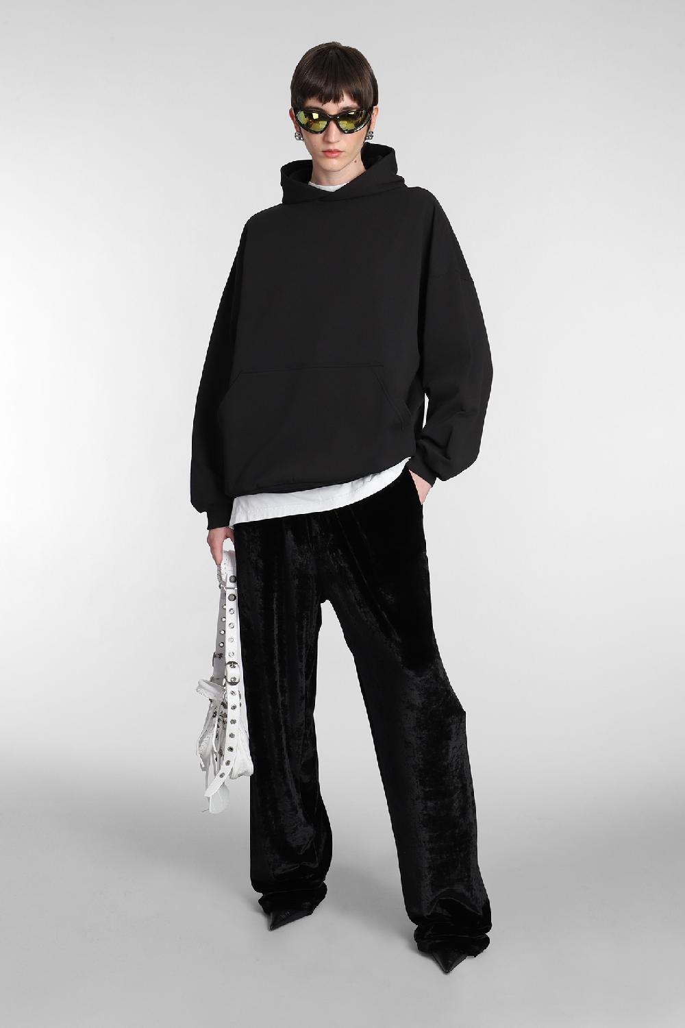 Deliberti Balenciaga Felpa in cotone nero cod. 381740 - Deliberti The Luxury Shopping Presa