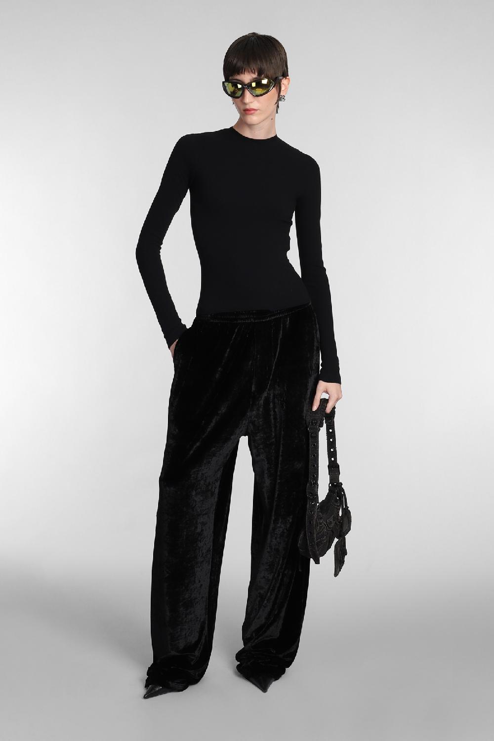 Deliberti Balenciaga Topwear in cotone nero cod. 381741 - Deliberti The Luxury Shopping Sconto