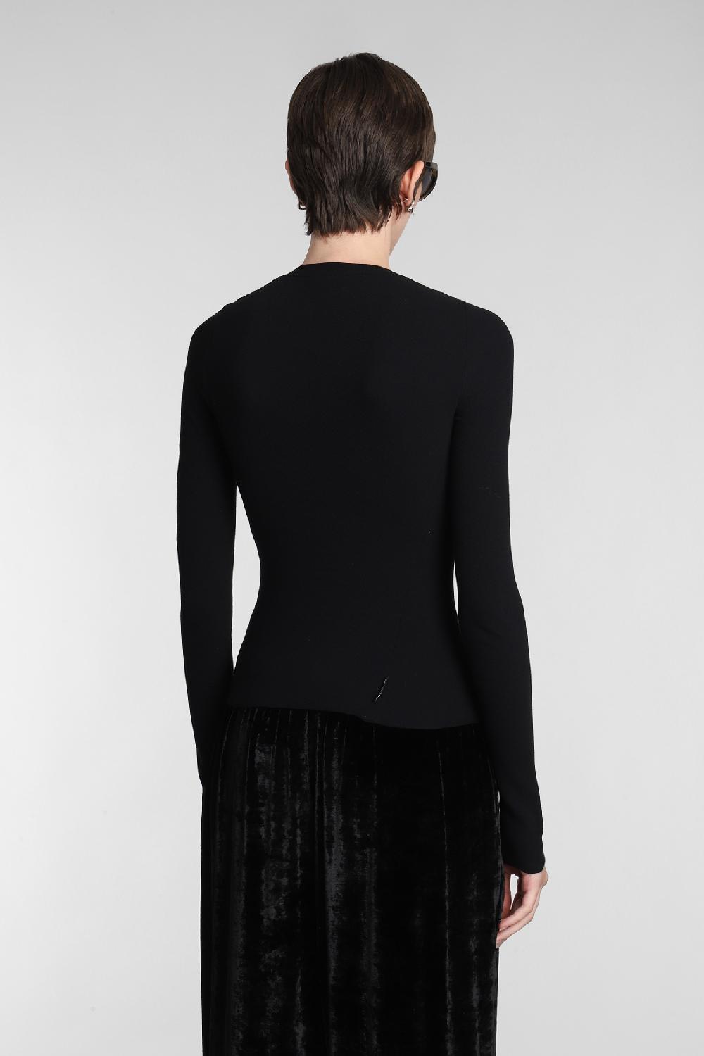 Deliberti Balenciaga Topwear in cotone nero cod. 381741 - Deliberti The Luxury Shopping Sconto