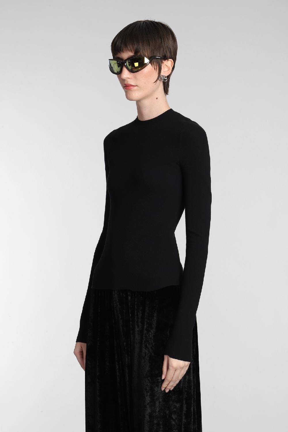 Deliberti Balenciaga Topwear in cotone nero cod. 381741 - Deliberti The Luxury Shopping Sconto