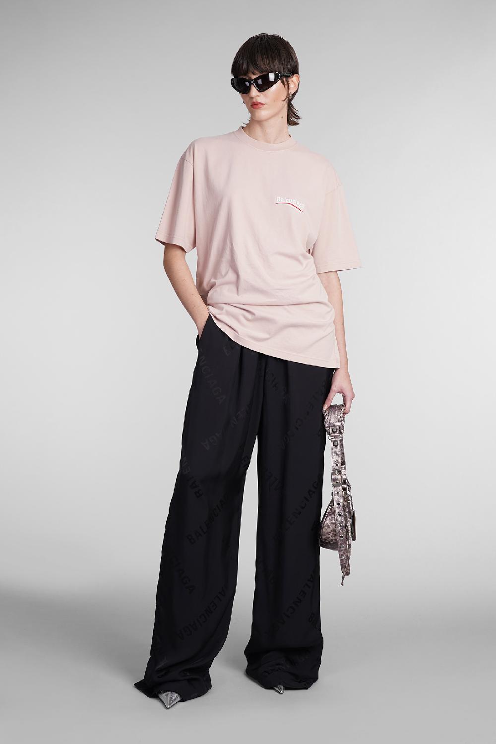 Deliberti Balenciaga T-shirt in cotone rosa cod. 393397 - Deliberti The Luxury Shopping Offerta
