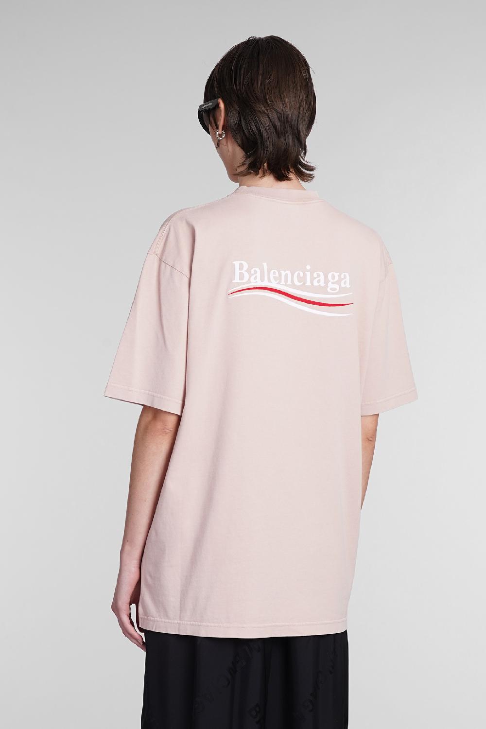 Deliberti Balenciaga T-shirt in cotone rosa cod. 393397 - Deliberti The Luxury Shopping Offerta
