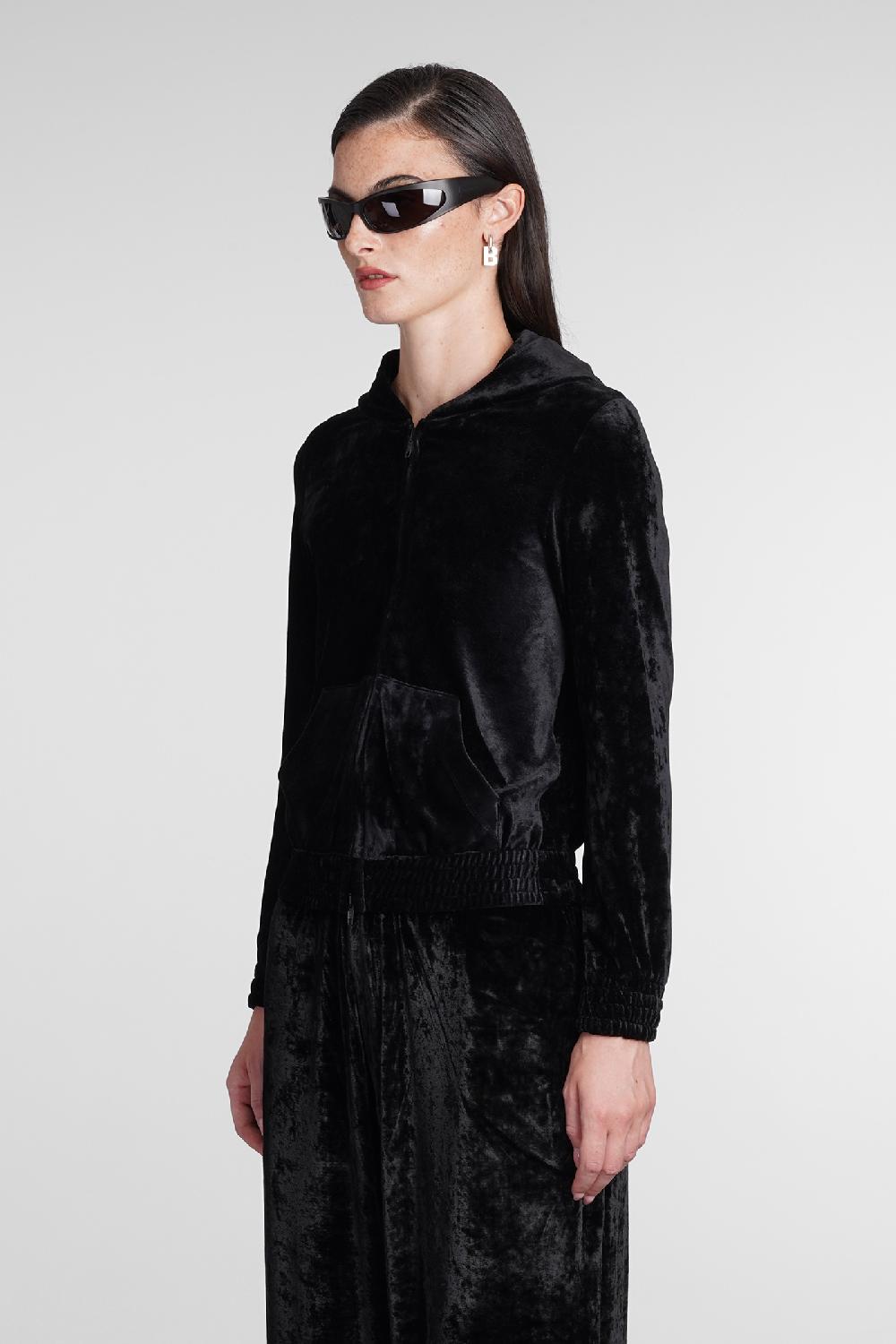 Deliberti Balenciaga Felpa in viscosa nera cod. 386190 - Deliberti The Luxury Shopping Outlet