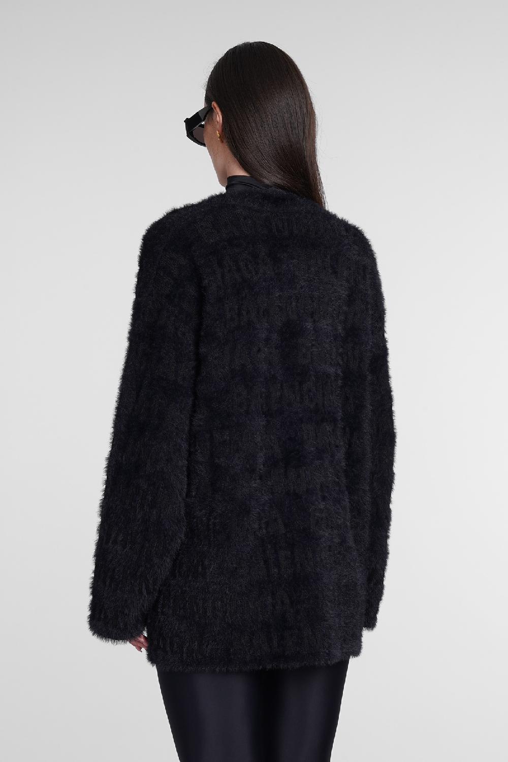 Deliberti Balenciaga Cardigan in lana nera cod. 386194 - Deliberti The Luxury Shopping In Vendita