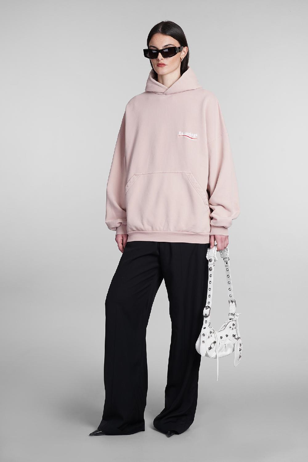 Deliberti Balenciaga Felpa in cotone rosa cod. 393399 - Deliberti The Luxury Shopping Hotsell