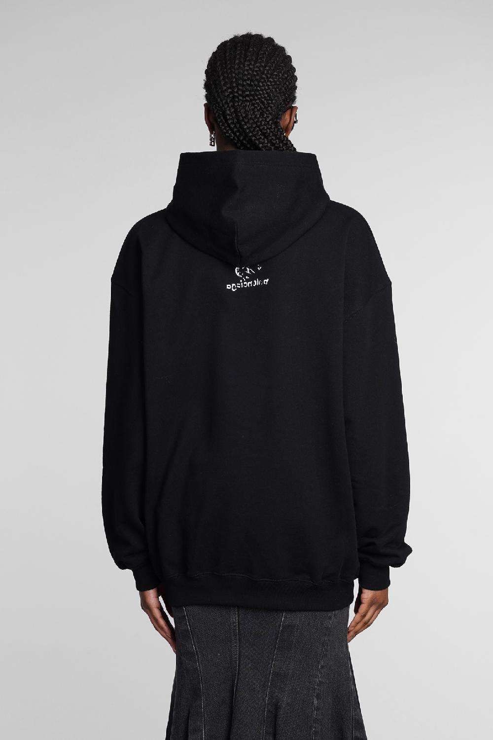 Deliberti Balenciaga Felpa in cotone nero cod. 362932 - Deliberti The Luxury Shopping Vendita Calda