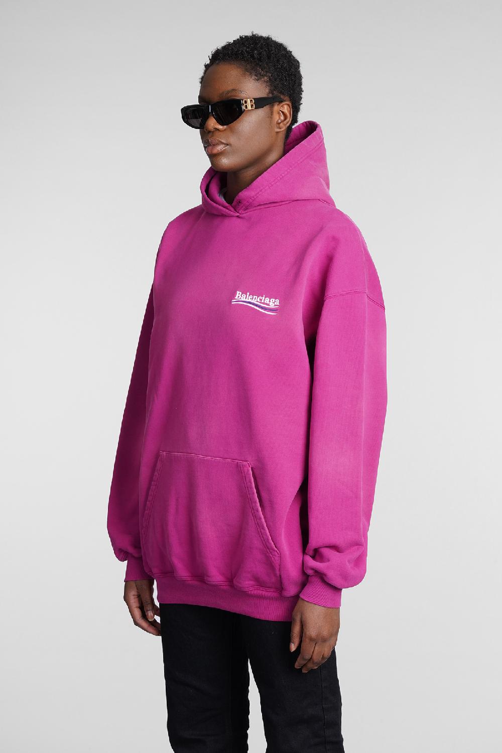 Deliberti Balenciaga Felpa in cotone rosa cod. 354291 - Deliberti The Luxury Shopping Vendita Economica