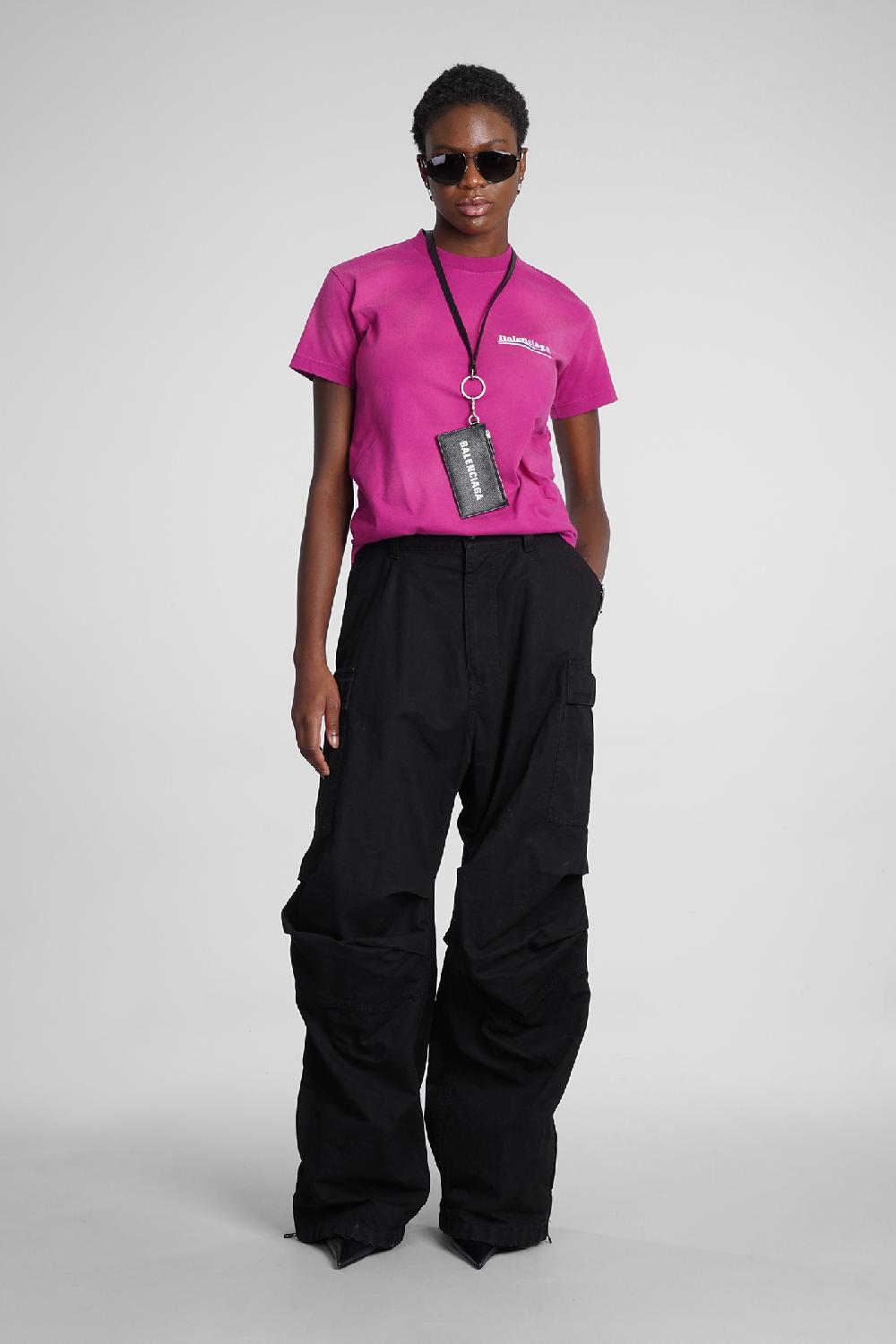 Deliberti Balenciaga T-shirt in cotone rosa cod. 354293 - Deliberti The Luxury Shopping I Più Venduti